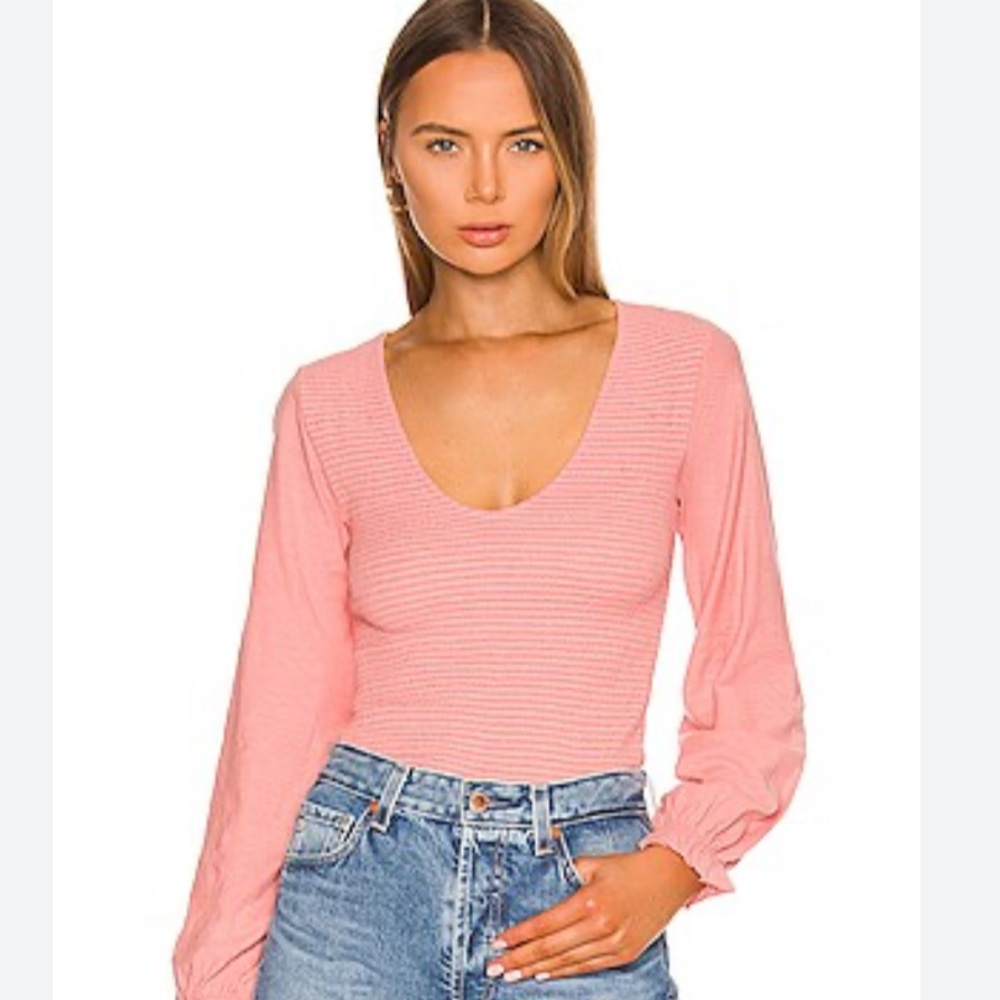 Nation LTD XS $180 Smocked Top